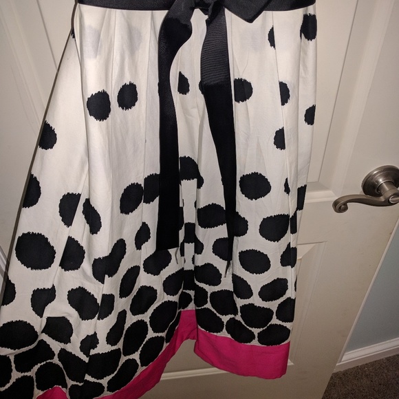 Jessica Howard Black White Polka Dots with Pink - Picture 3 of 3